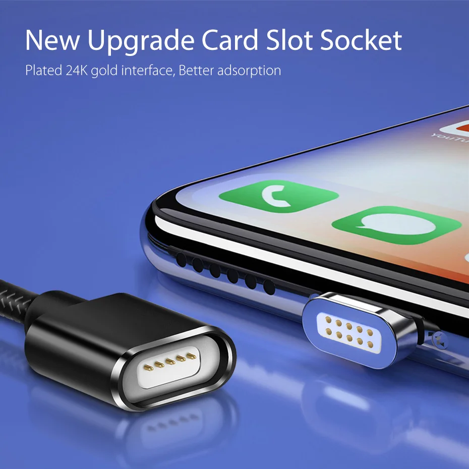 Магнитный кабель Micro USB для samsung, магнитный кабель для зарядки и передачи данных, кабель Micro USB для Android, кабели для зарядки мобильных телефонов