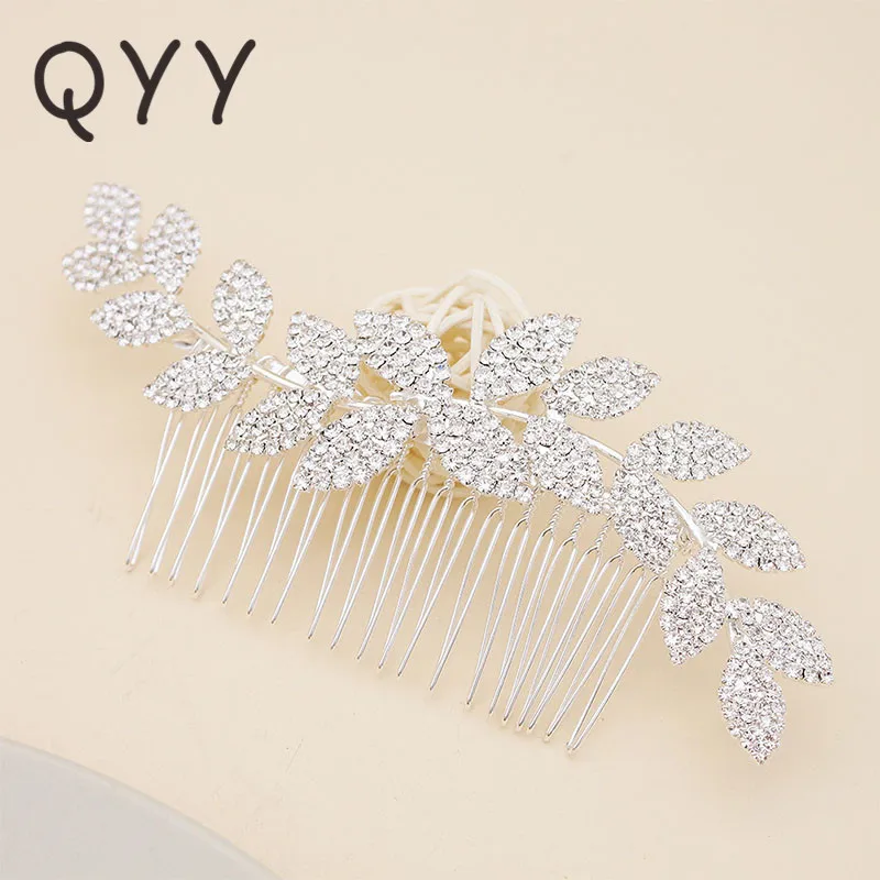 

2019 Rhinestones for Hair Comb Bridal Fashion Jewelry Wedding Hair Combs Hair Accessories Clips Bridal Headpiece Women Wedding