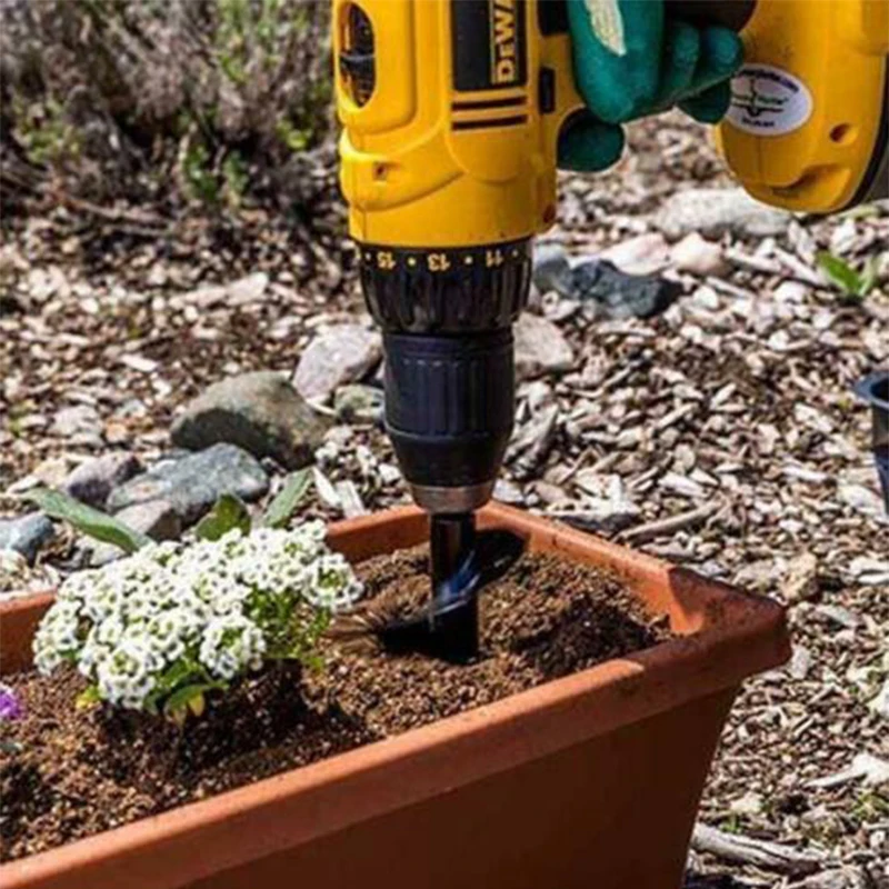 Новинка садовый Бур спиральное сверло Рото цветочный плантатор луковичный вал