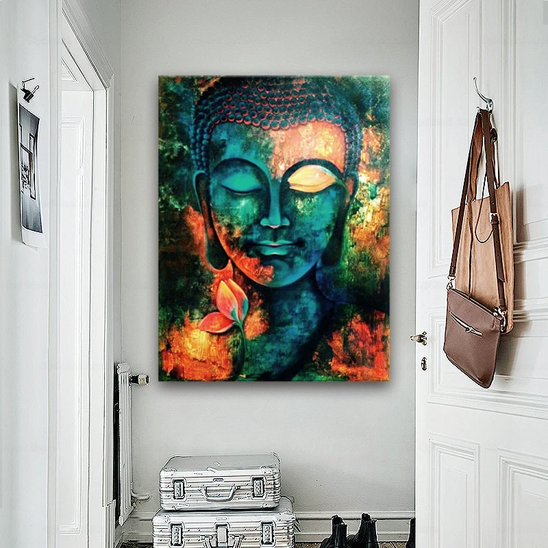 Картина на холсте с изображением бога Будды |