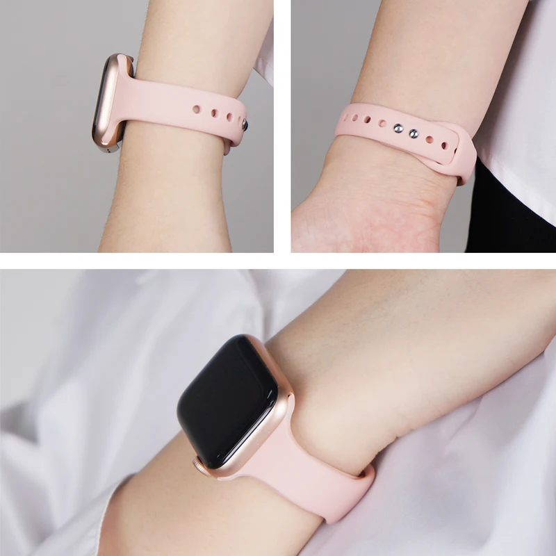 Strap for Apple watch 4 band 44mm 40mm iWatch band 38mm 42mm Sports silicone bracelet Watchband for correa Apple watch 3/2/1