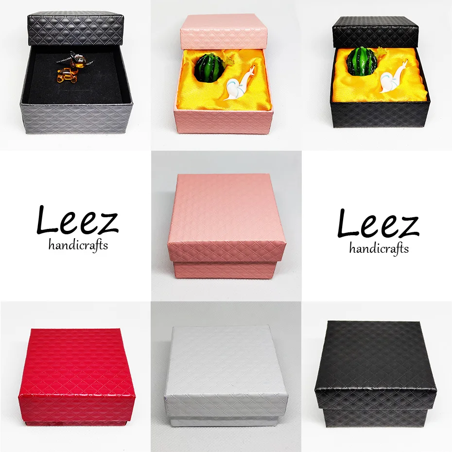 Leez ручной работы мини Mouse02 с сумкой для денег цветной глазурь муранское стекло