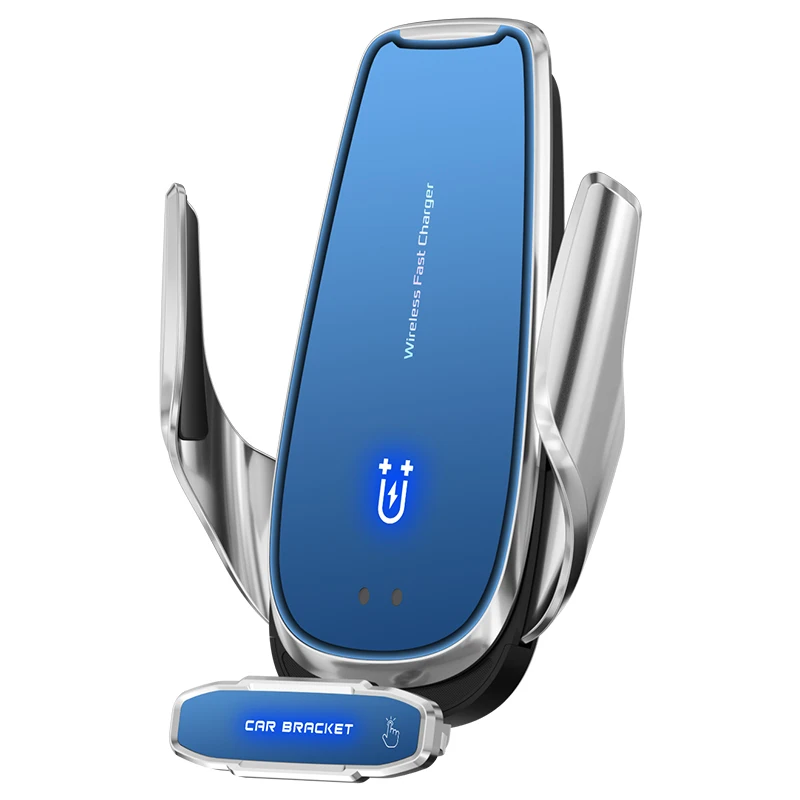 Soporte m&aacute;gico para tel&eacute;fono de coche, cargador inal&aacute;mbrico con bater&iacute;a integrada, apertura autom&aacute;tica y cierre, Sensor infrarrojo, montaje para iPhone-5