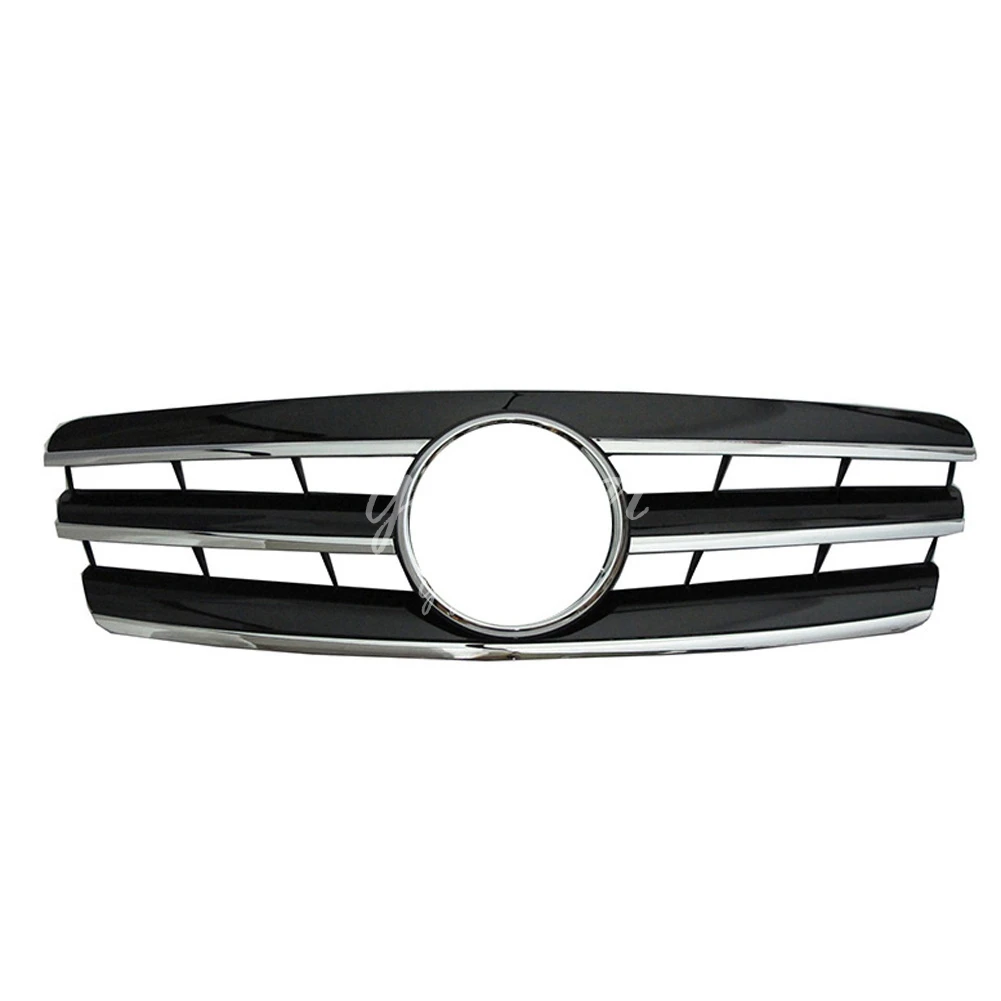 Решетки передние хромированные черные Серебристые для Mercedes Benz W203 C230 C320 C240 AMG 2001-2007