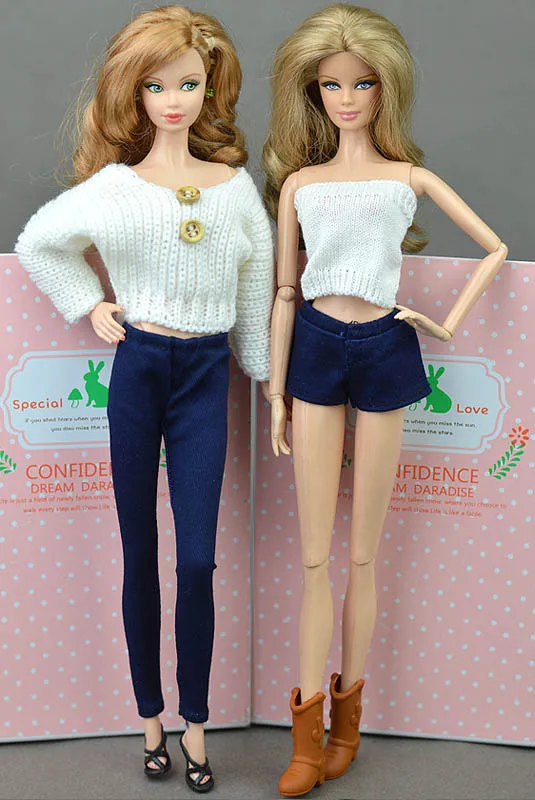 Высококачественные эластичные штаны длинные для кукол Барби модная одежда шорты