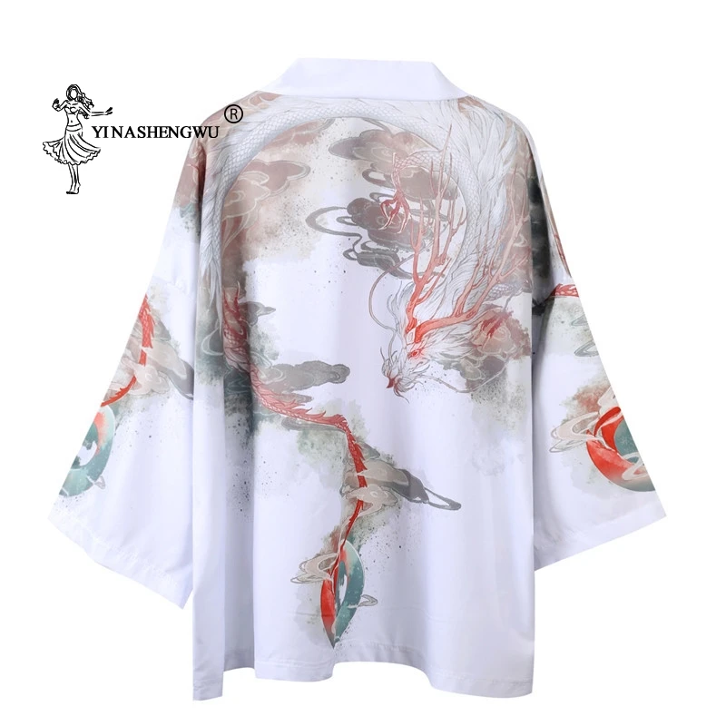 Женское/мужское/женское/Мужское кимоно с цветочным принтом|Одежда Азии и