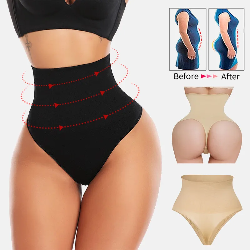 

Calcinha Thong Plus Shapewear S String G Spanx Sexy Female Short Underwear Size High Women Lifter Panties Lenceria Butt Waist Hi