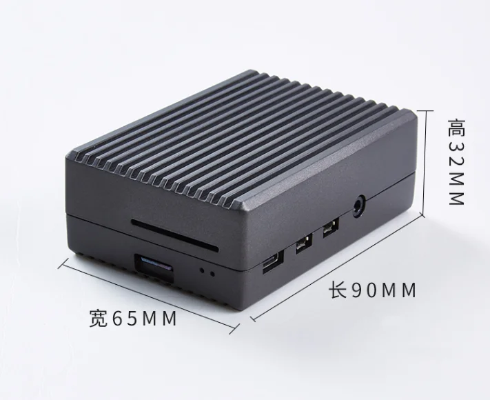 

Aluminum Alloy Metal Case Cooling Heatsinks Black Silver Fit For Raspberry Pi 4 Metal Enclosure Protective Box Shell Case