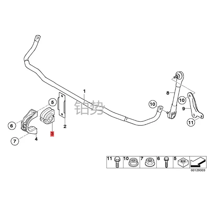 Автомобильный балансировочный стержень резиновая втулка L/R опора стабилизатор