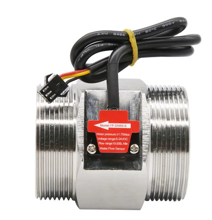 

LOUCHEN ZM 2 "DN50 S304 Датчик потока Холла турбины промышленный счетчик 10-200 л/мин