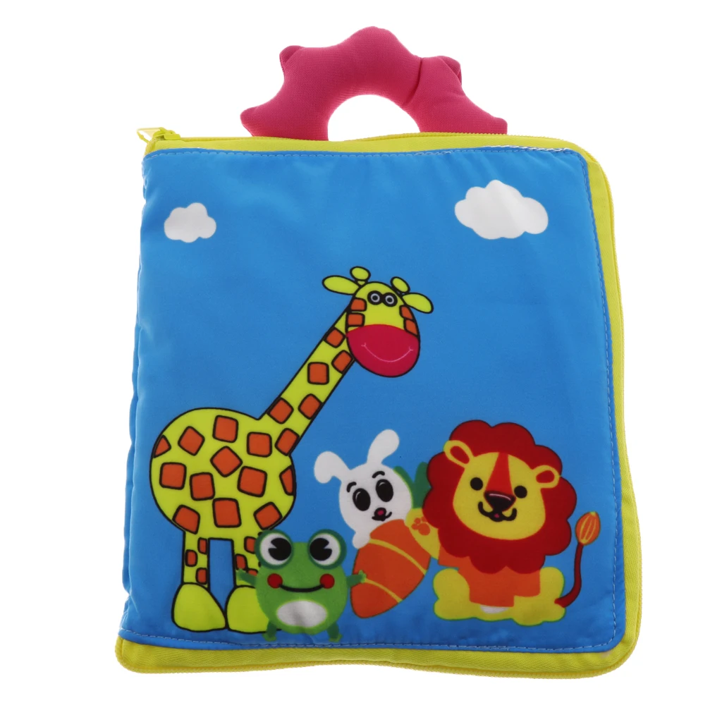 Kids Soft Book Zip Button Buckle Tie Lace Time Basic Skills Learning Toy | Игрушки и хобби