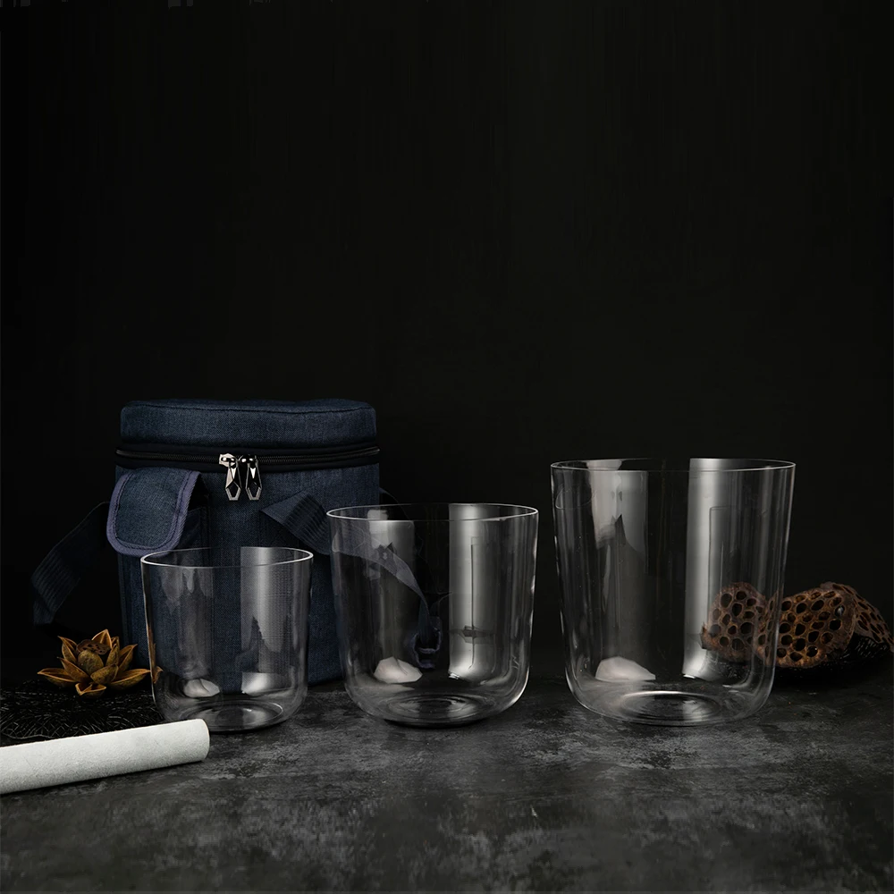 Поющая чаша из чистого кварцевого кристалла 8 75 дюйма с музыкальной нотой на 3 й