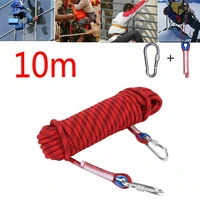 10m outdoor heavy duty rock climbing rope emergency paracord rescue safety rope hiking climbing parts aerial work accessories