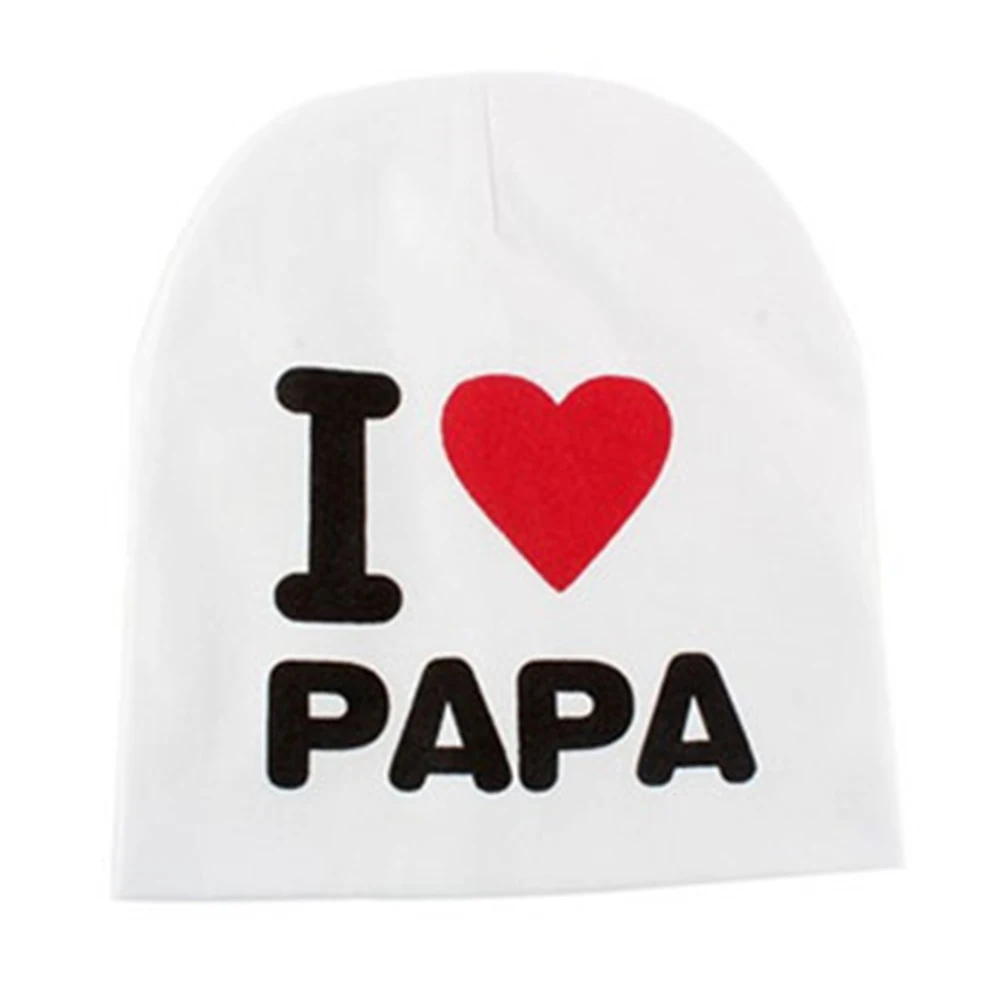 

Детская шапка с надписью «I Love Papa Mama»