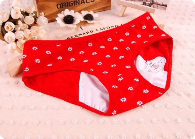 Женские трусики для месячных физиологические цветочное белье герметичное