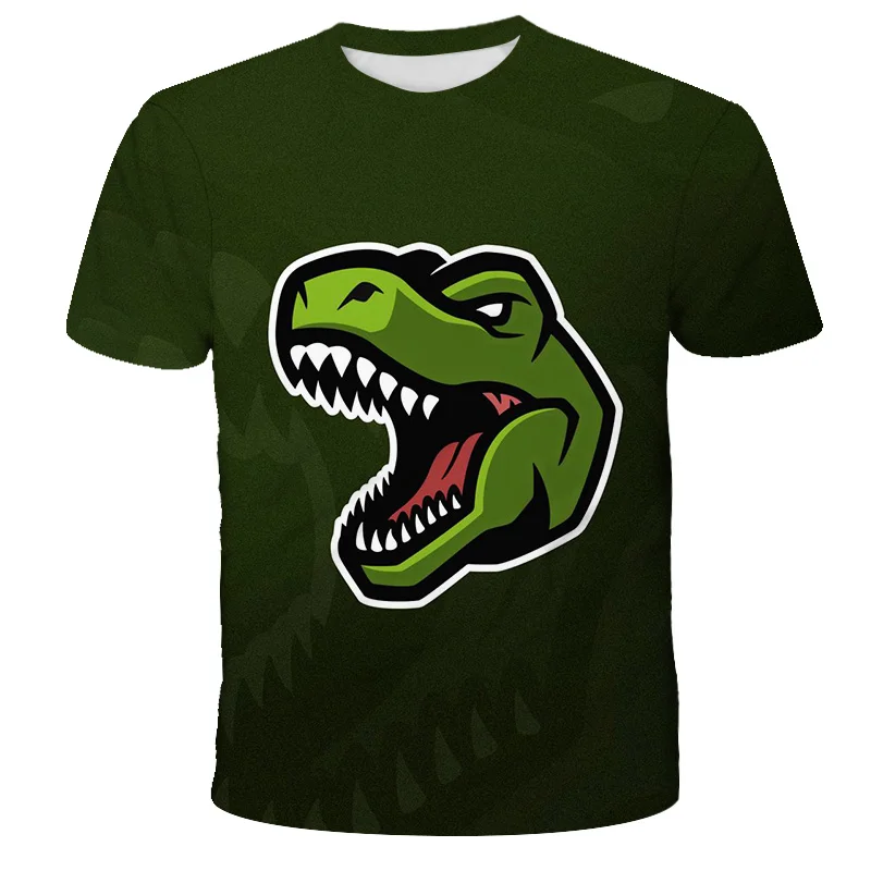 

New Jurassic World Fallen Kingdom Cool Dinosaur Head 3D Print T shirt Boys and girls Hiphop Tee Tshirt Boy color Clothes Drop