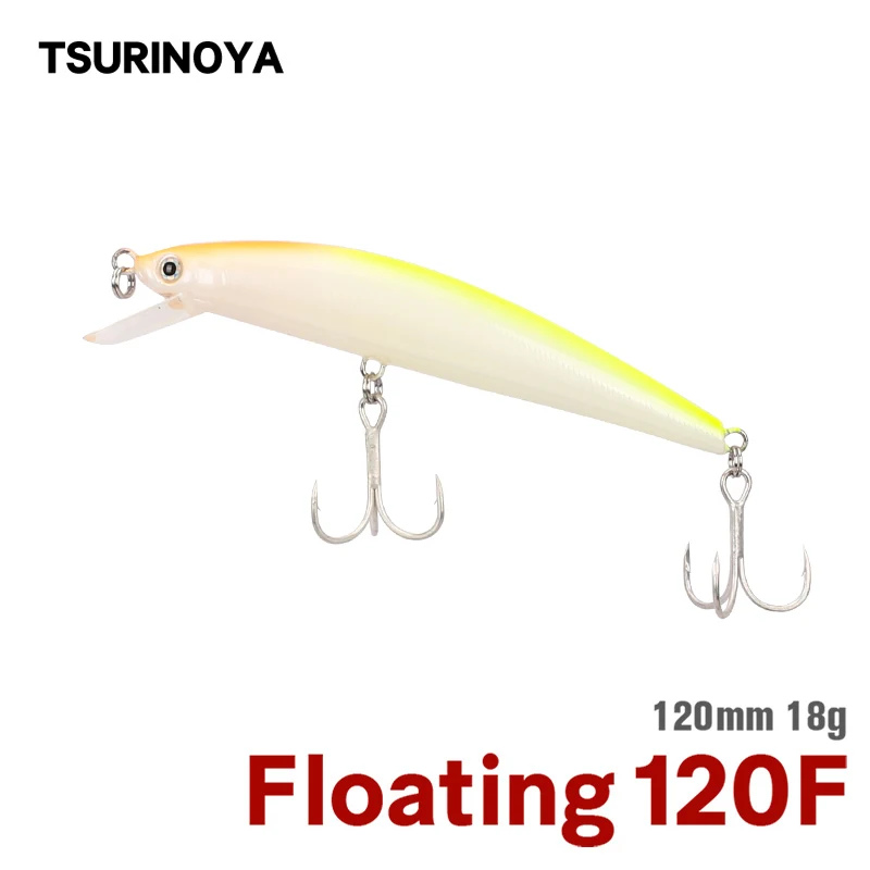 TSURINOYA DW15 плавающая блесна 12 см 18 г приманка для ловли щуки окуня глубина