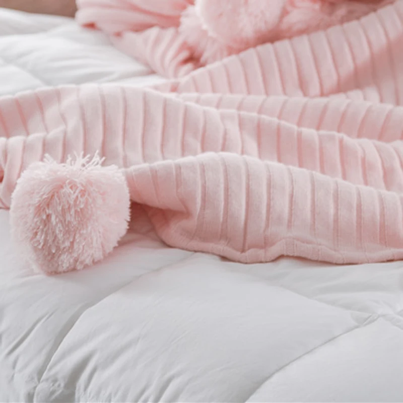 Новое хлопковое покрывало с вязаной нитью 150x200 см для детей взрослых двухместная