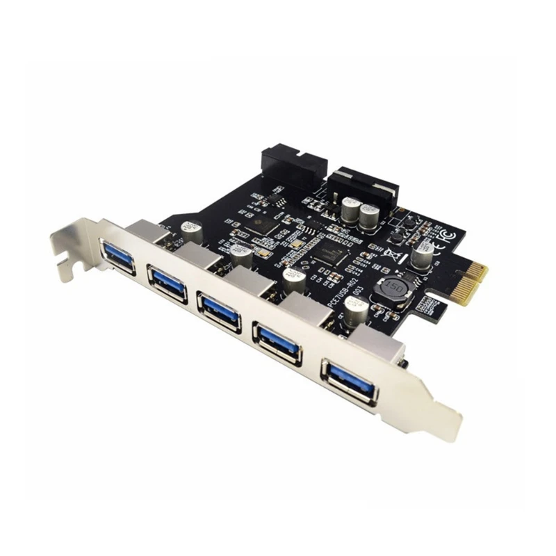 Плата расширения Superspeed с 7 портами PCI-E на USB 3 0 5 портов экспресс-карта для