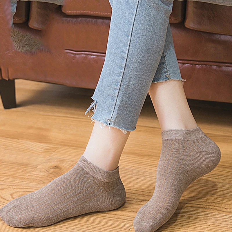 

1 пара, черные, белые, серые хлопковые носки с низким вырезом, нейтральные повседневные весенне-летние женские носки-лодочки, Короткие студе...
