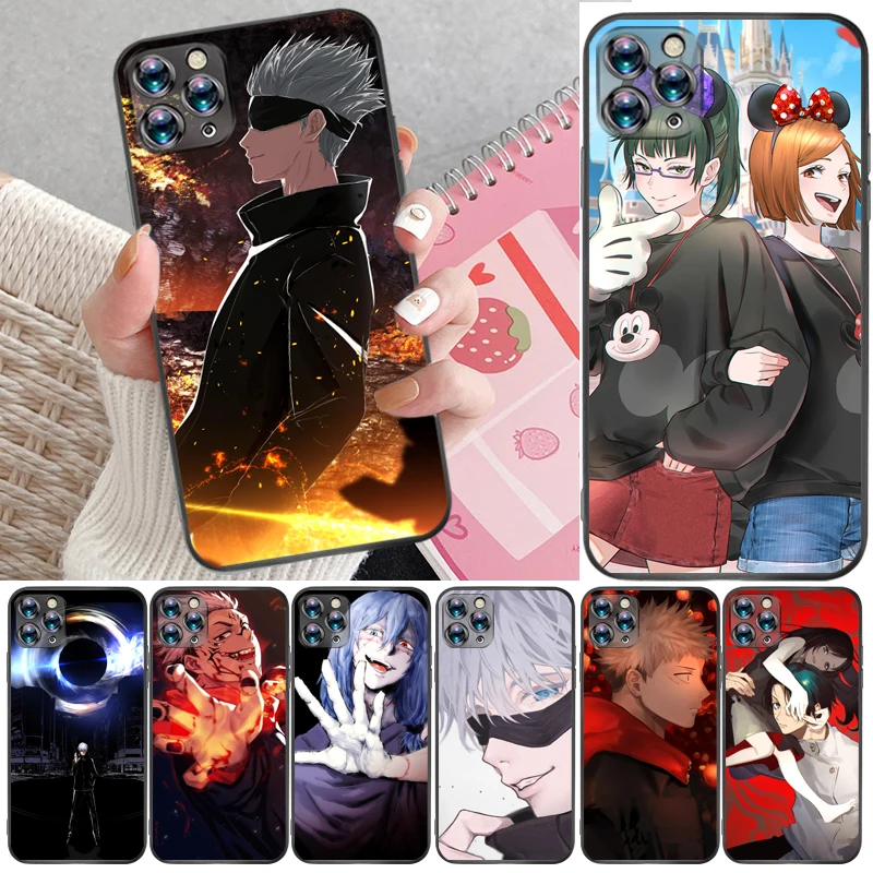 

Jujutsu Kaisen Fushiguro Megumi Sukuna Yuji Itadori Satoru Gojo Phone Case For iPhone 12 Pro Max SE 2020 Mini Carcasa Cases
