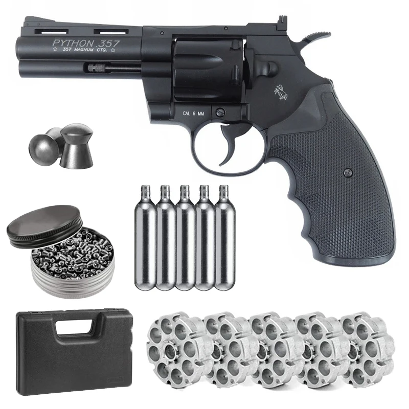 

Revolver GNB Colt Python 4 + Converter + 2 Carbon Dioxide Pistola De Chumbinho Bullets Pattern Home Metal Wall Decoration