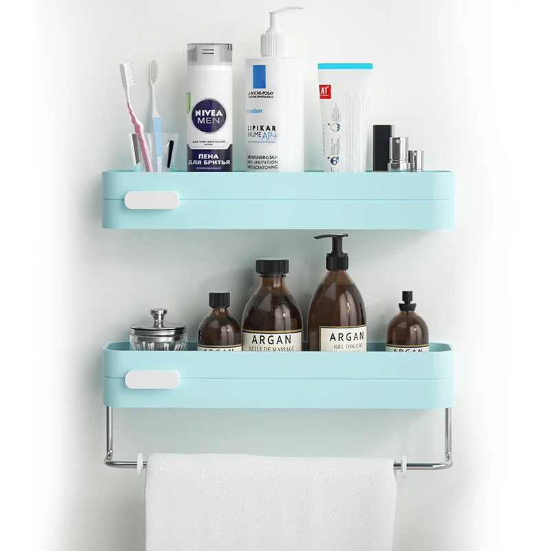 Настенная полка для ванной комнаты органайзер шампуня и душа полки держатель с