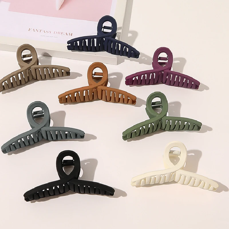 

Cross Matte Hair Clips For Women Simple Wild Geometric Hairpins For Women Makeup Washing Face Tools Girls Acrylic Hair Claws