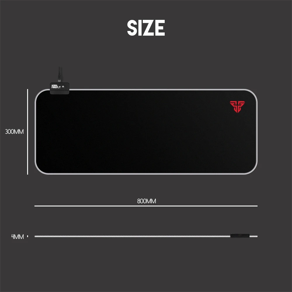 Большой коврик для мыши FANTECH MPR800S профессиональный игровой RGB 80x30x0 04 см с