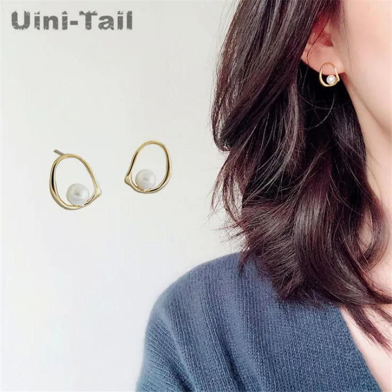 Серьги пусеты Uini Tail простые серьги из стерлингового серебра 925 пробы с