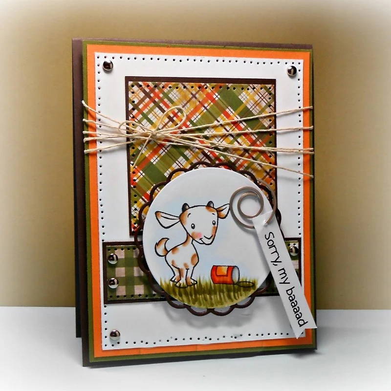 Прозрачные штампы Totes Ma с козами для самостоятельного изготовления открыток +