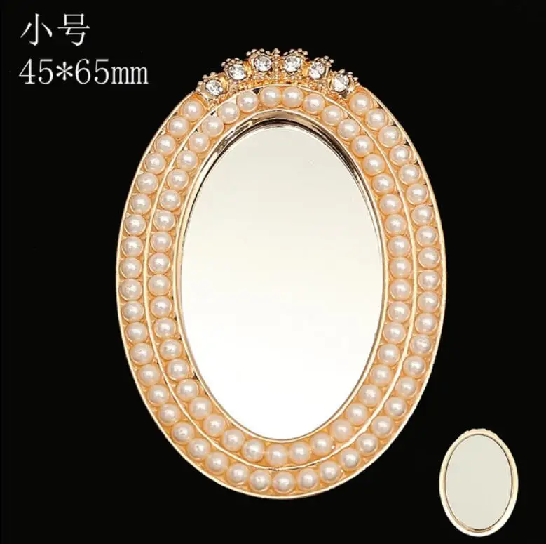 alloy buttons square round of the mirror metal rhinestone pearl button mobile phone accessory wedding diy accessory wholesale free global shipping