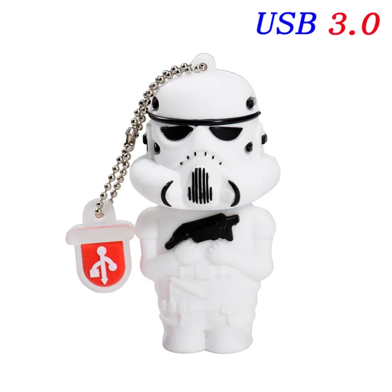 JASTER горячая Распродажа высокоскоростной флеш-накопитель USB 3,0 4 ГБ 8 ГБ 16 ГБ 32 ГБ 64 Гб мультфильм Звездные войны Серия U диск фотография подарок - Цвет: F