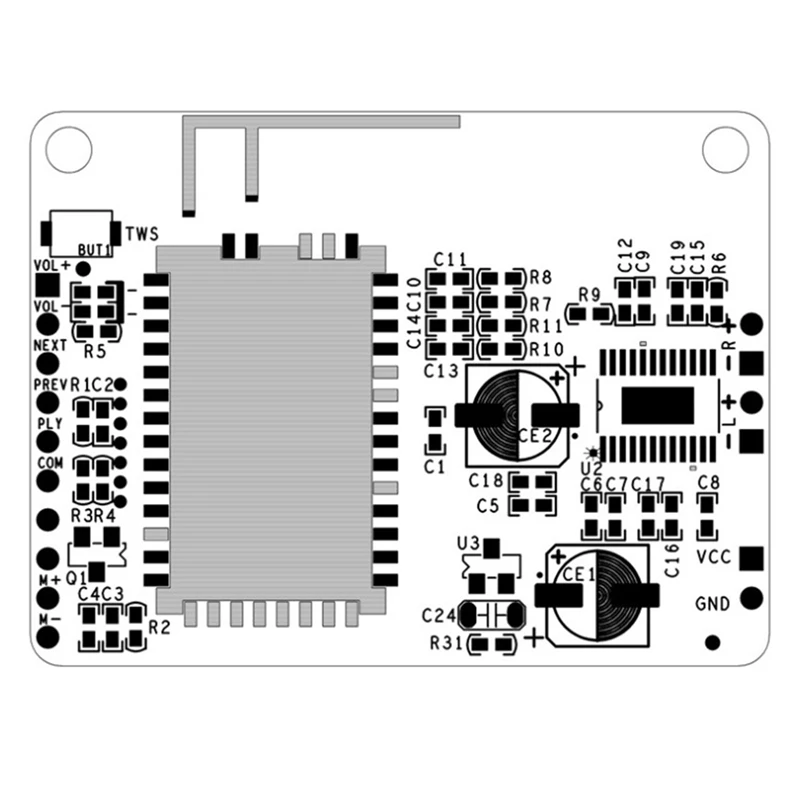 

MOOL Bluetooth Amplifier o Board 4 Ohm 8W Power Amplificador CSRA64215 4.2 APTXLL TWS Sound Amplifier Speaker