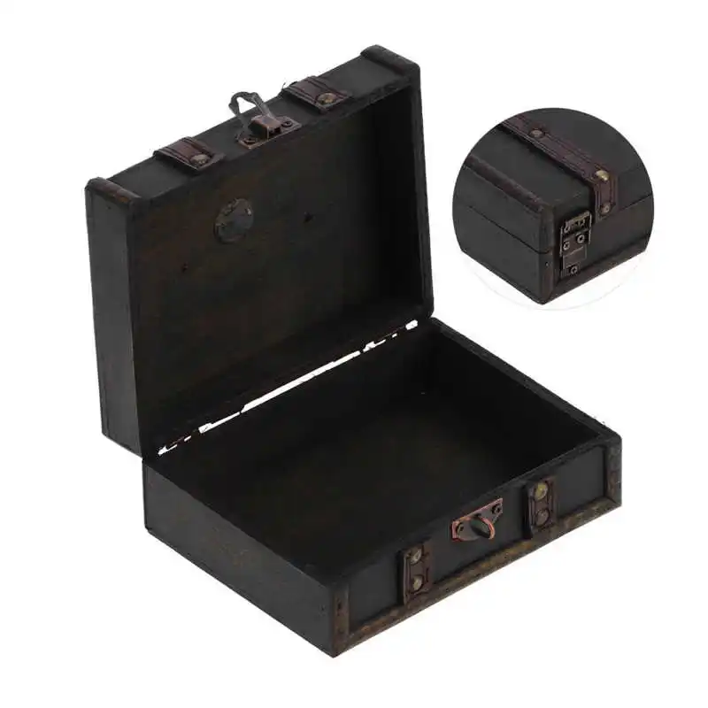 Рождественская музыкальная шкатулка металлическая деревянная для хранения