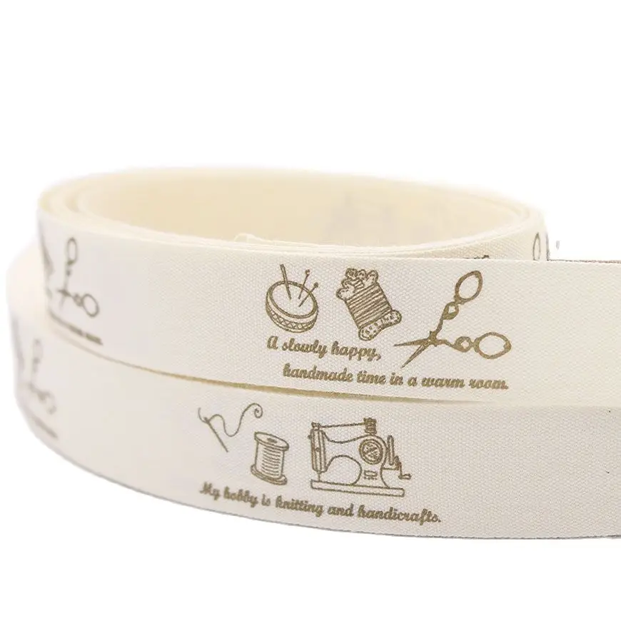 Хлопковая лента ручной работы 20 мм с принтом для рукоделия скрапбукинга шитья