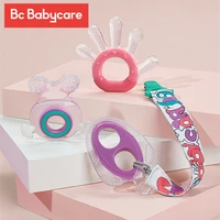 bc babycare 1pcs animal silicone teether baby smoothing dragonfly teethers with storage box pacifier chains toddler toy bpa free
