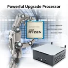 Мини-ПК игровой, AMD Ryzen 7 3700u, с двумя дисплеями, usb-c, NVME, SSD, BT, Wi-Fi
