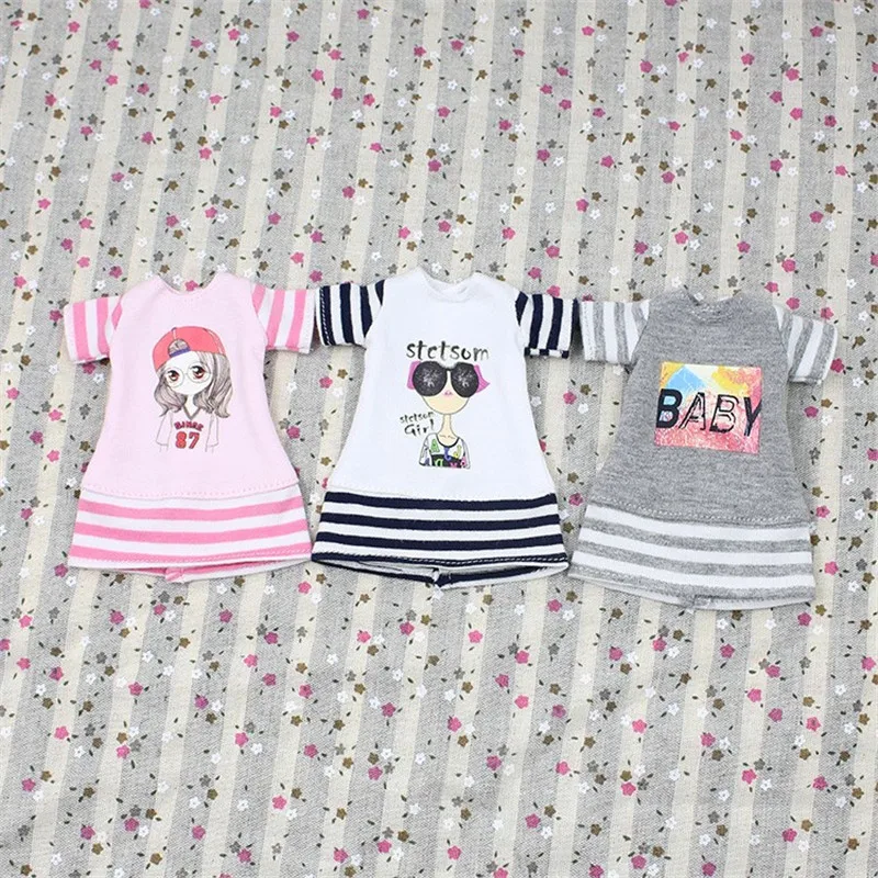 Наряды для куклы Blyth цельная рубашка с коротким рукавом костюм 1/6 BJD azone s ob24 аниме