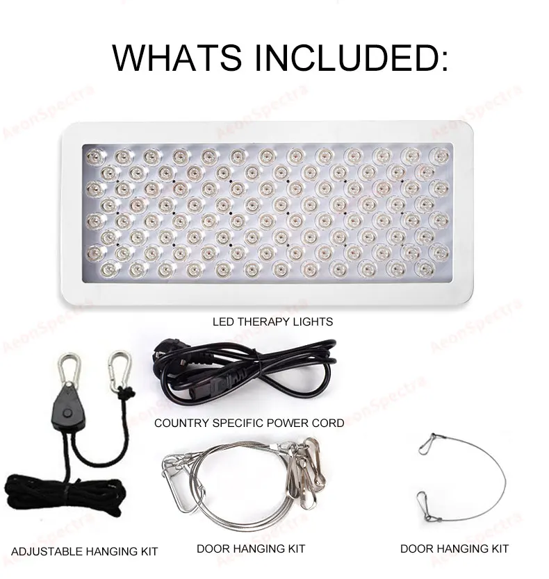 180W 300W 600W LED Red Light Therapy Deep Red 660nm and Infrared 850nm Red Therapy Lamp for Skin care and Pain