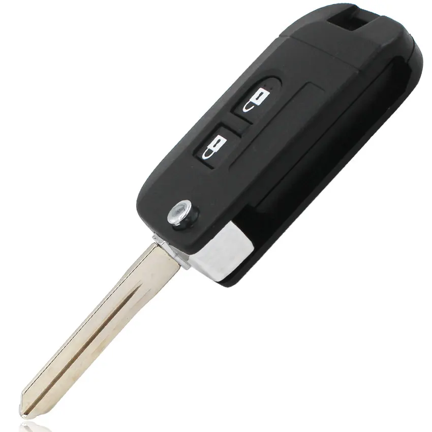 2 кнопки Складная откидная оболочка ключа дистанционного управления чехол для