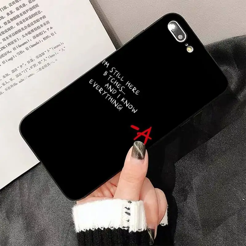 TOPLBPCS Pretty Little Liars PLL TV Show роскошный черный чехол для телефона iPhone 8 7 6 6S Plus X 5S SE 2020 XR 11