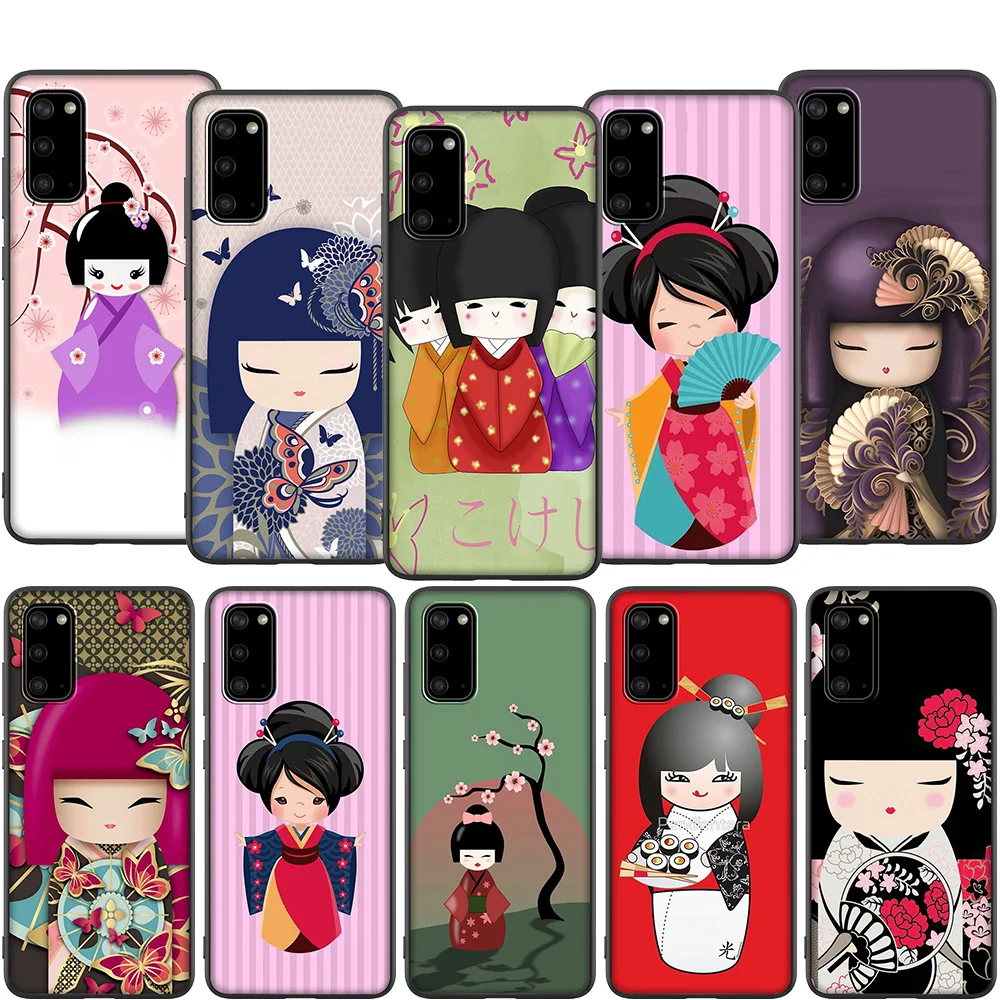 Lavaza kawaii Japanese Kokeshi doll Soft TPU Case for Samsung Note A3 A5 A6 A7 A8 A9 8 9 J6 A10s A20s A30s A40s A50s 10 A70 Plus | Мобильные