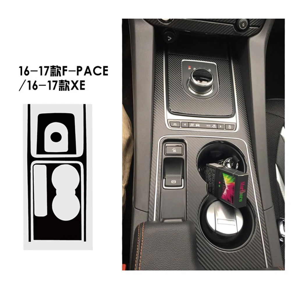 

For Jaguar XE XFL F-PACE 2016-2019 Self Adhesive Car Stickers Carbon Fiber Vinyl Car stickers and Decals Car Styling Accessories