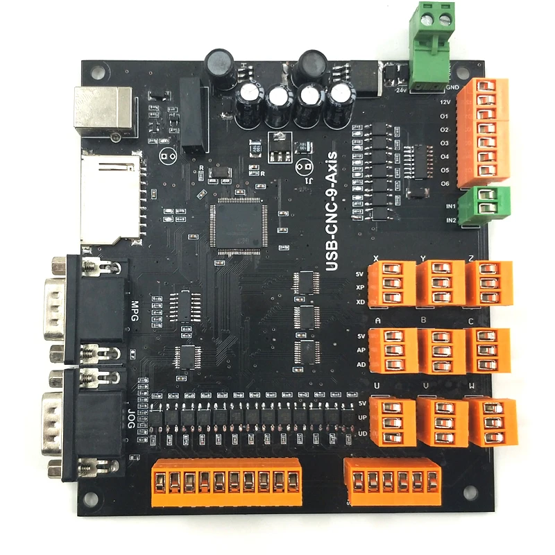 

9Axis CNC Controller Kit 100KHz USB Stepper Motor Controller Breakout Board +USB Cable+CD