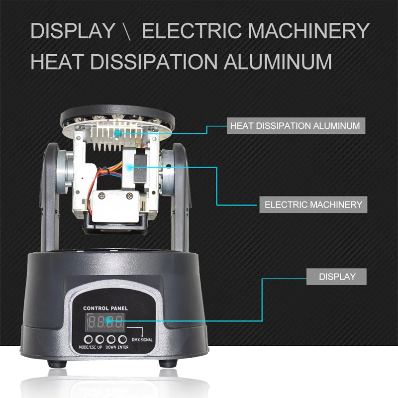 Вращающиеся мини-светильники для вечеринки 18X 3 Вт светодиодсветодиодный