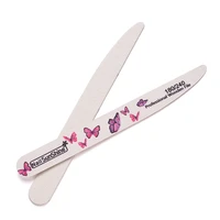wood nail file manicure sanding file nail polish double sided butterfly professional accessory washable nail buffing nail tools