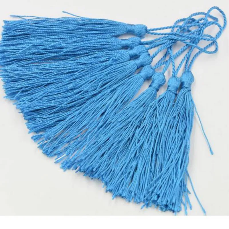 10 шт./компл. темно синие хлопковые мини кисточки ручной работы принадлежности для