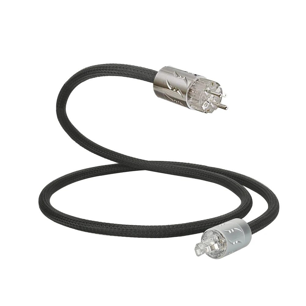 16 шт., медный аудиокабель переменного тока с вилкой из чистой меди