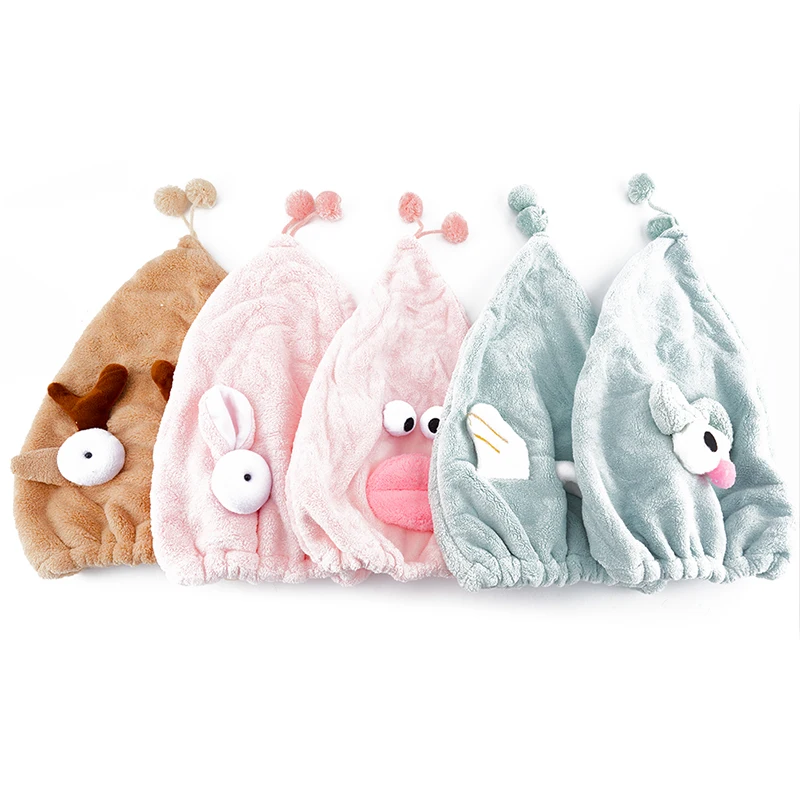 Шапочка для душа Воздухопроницаемый тюрбан волос из микрофибры быстросохнущее